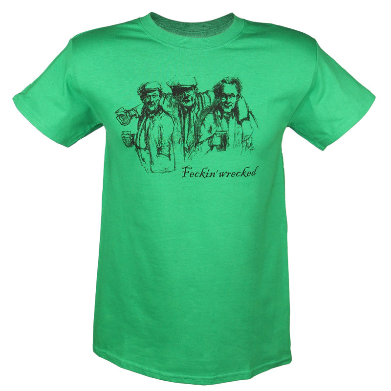 Feckin' Wrecked T-Shirt (Green)