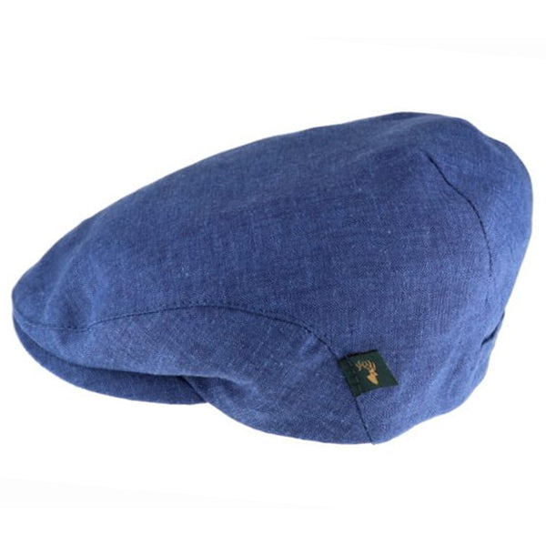 Irish Flat Cap - Linen (Blue)