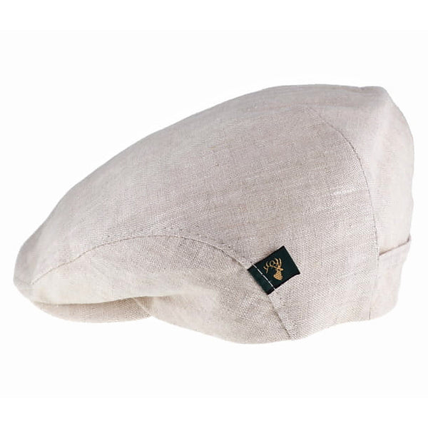 Irish Flat Cap - Linen (Natural)
