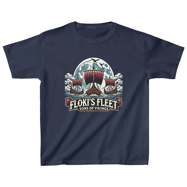 Kid's Floki's Fleet (color) T-Shirt