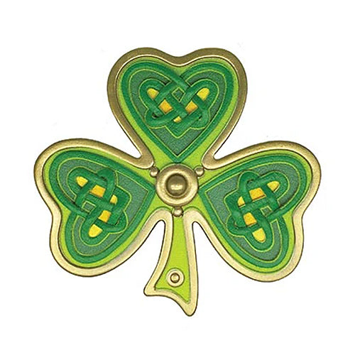 Irish Shamrock Wall Plaque - Gilded