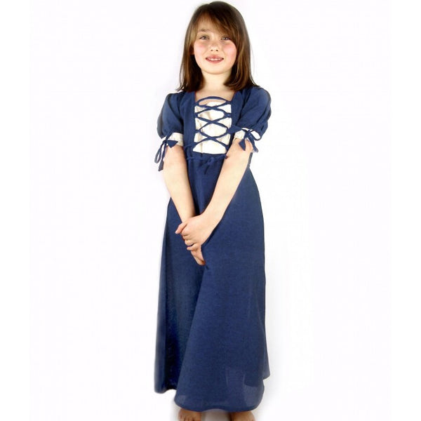 Child's Blue / Natural Summer Dress