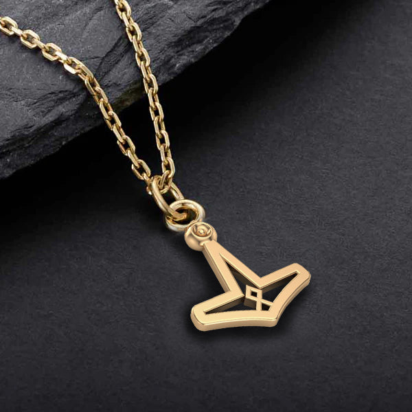 Small Gold Mjolnir - 10k, 14k or 18k