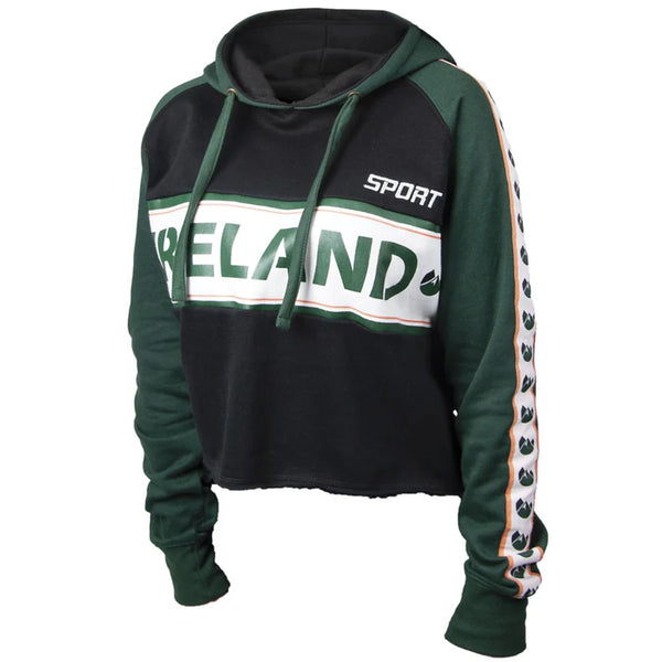 Ladies Cropped Ireland Hoodie