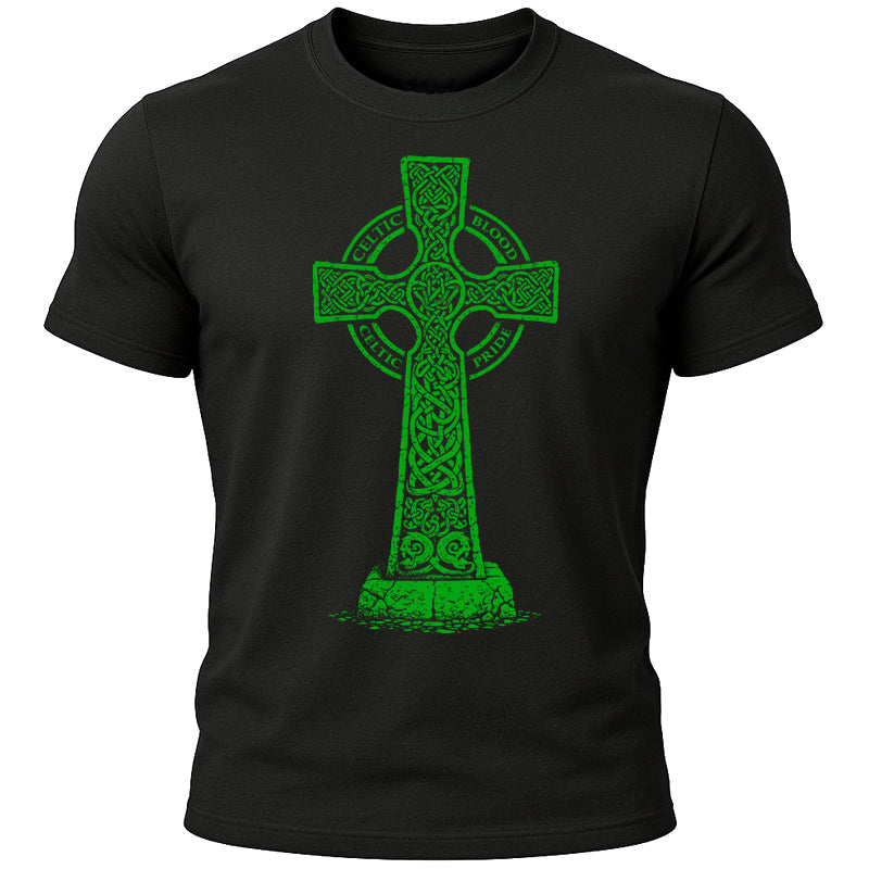 Green Celtic Cross T-Shirt
