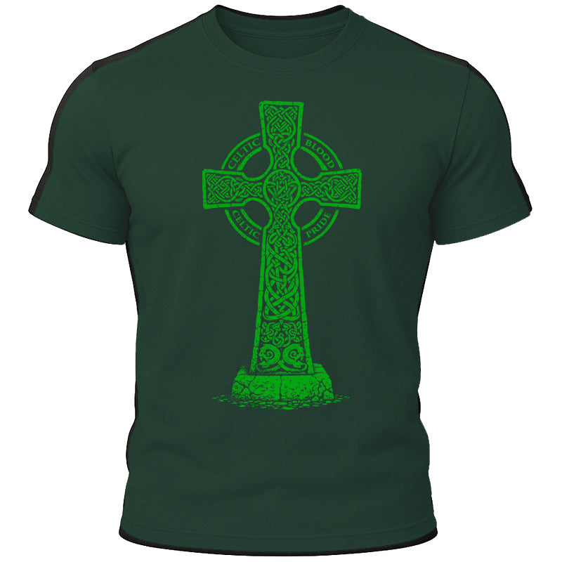 Green Celtic Cross T-Shirt
