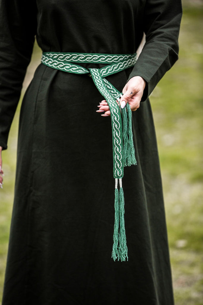 Viking & Medieval Embroidered Cotton Belt