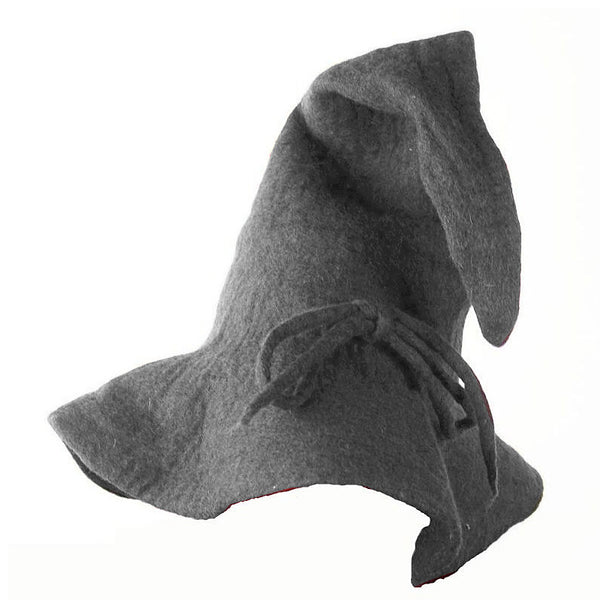 Grey Wizard Hat - Wool