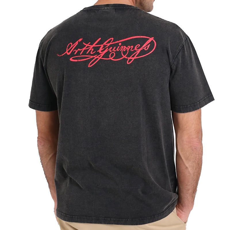 Guinness® Black Distressed Label T-Shirt