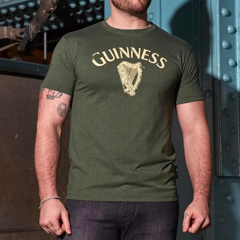 Guinness® Green Distressed Harp T-Shirt
