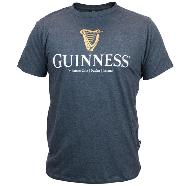 Guinness® Navy Distressed Harp T-Shirt
