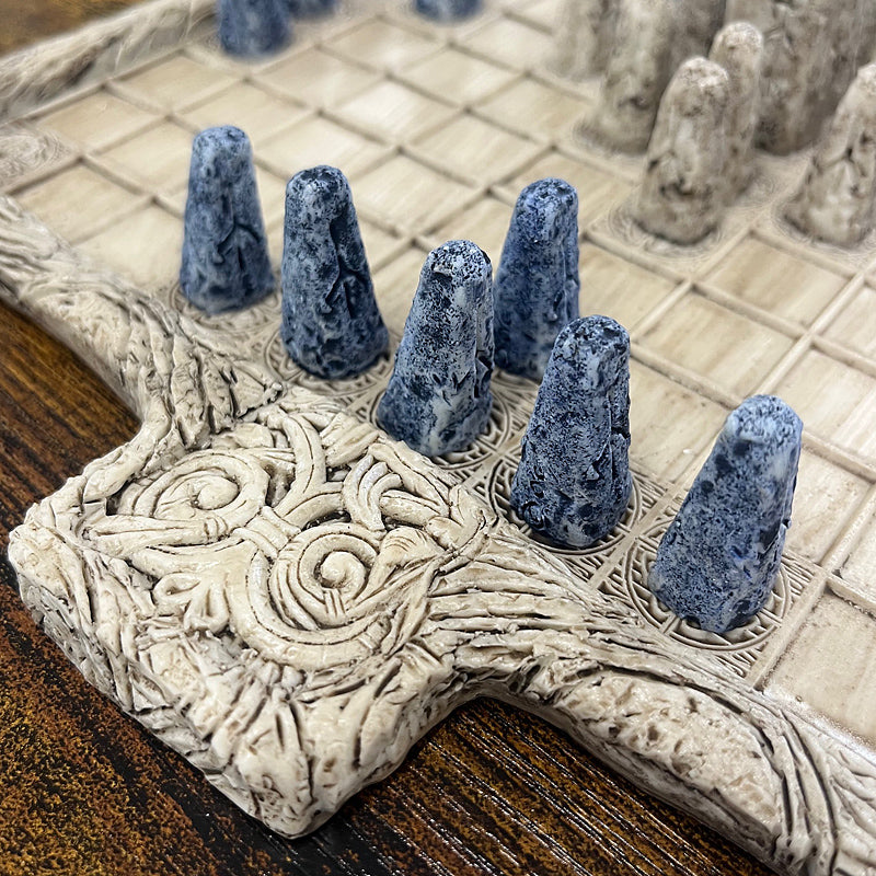 Hnefatafl Viking Chess Set - Limestone