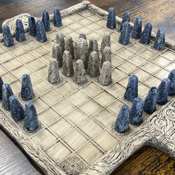 Hnefatafl Viking Chess Set - Limestone