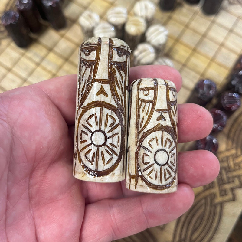 Large Hnefatafl Set - Bone