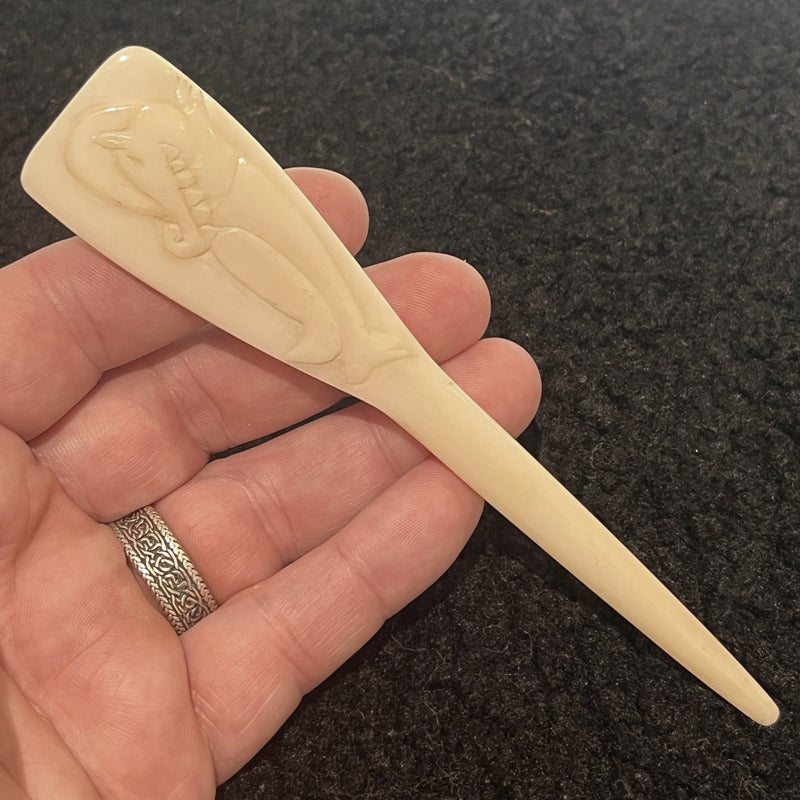 Norse Beast Hairstick - Bone