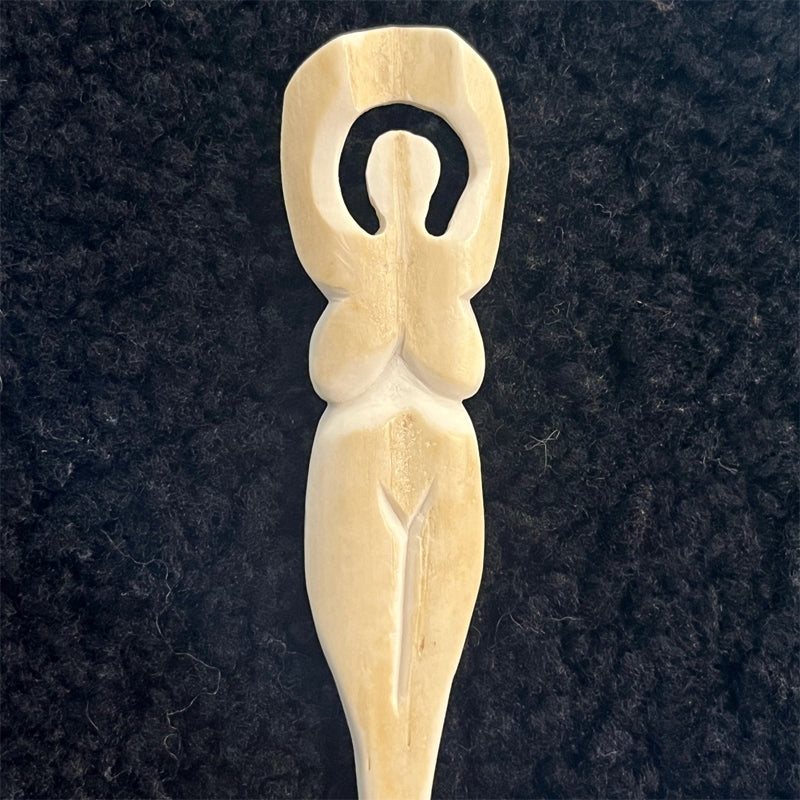 Norse Goddess Hairstick - Bone