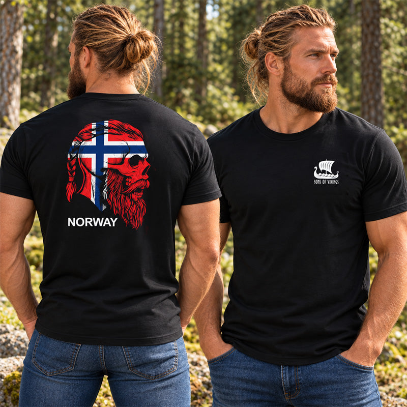Norway Skull T-Shirt - On Back