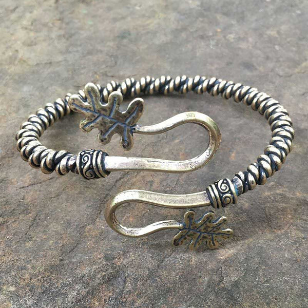Oak Leaf Arm Ring (for Bicep) - Bronze