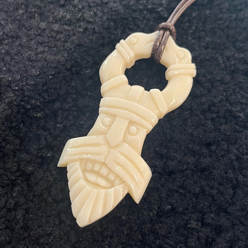 Odin Pendant - Bone