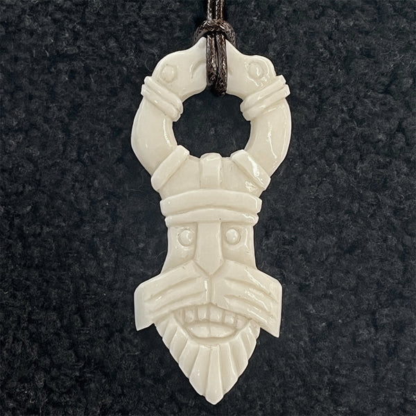 Odin Pendant - Bone