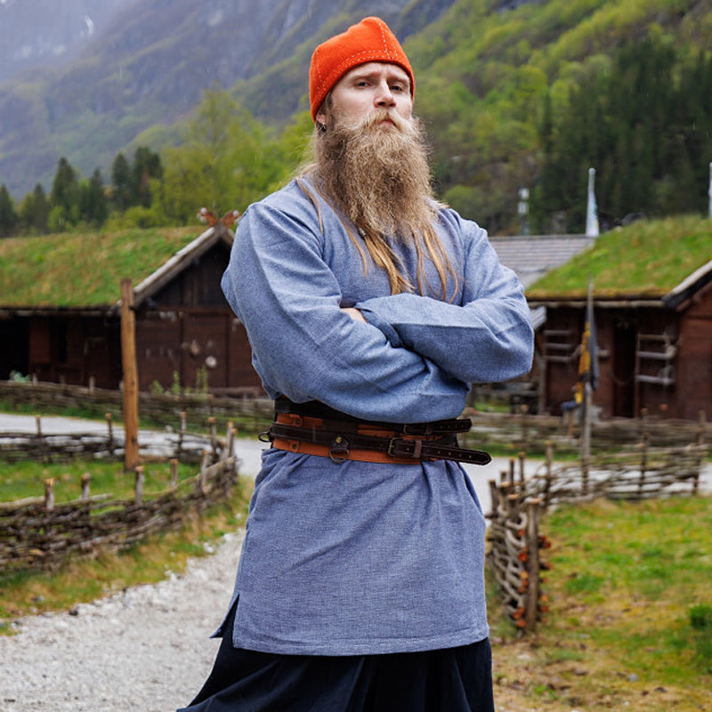 Viking Orange Spring Orange Wool Viking Cap