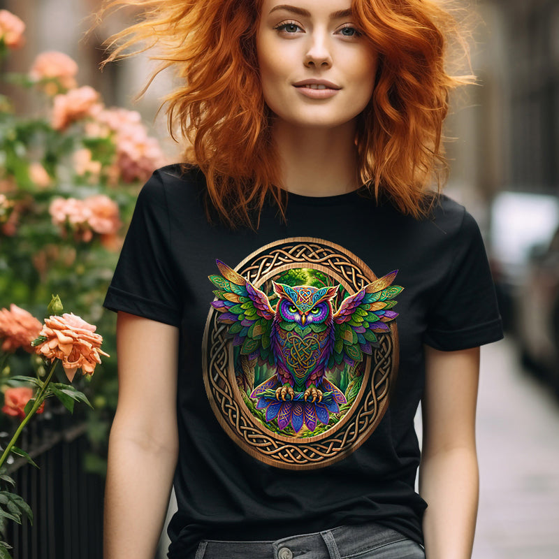 Celtic Owl T-Shirt - Loose Fit