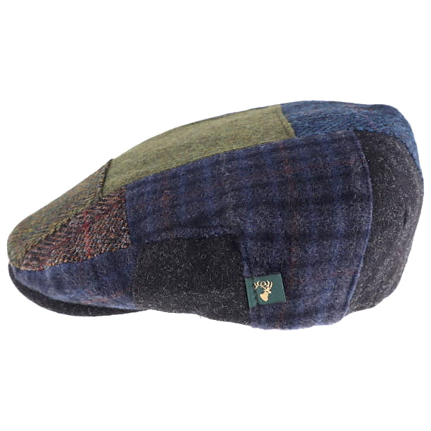 Irish Flat Cap - Blues & Greens Patchwork