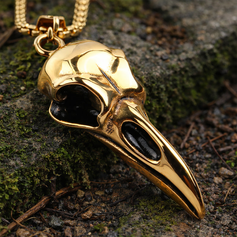 Raven Skull Necklaces - Stainless Steel