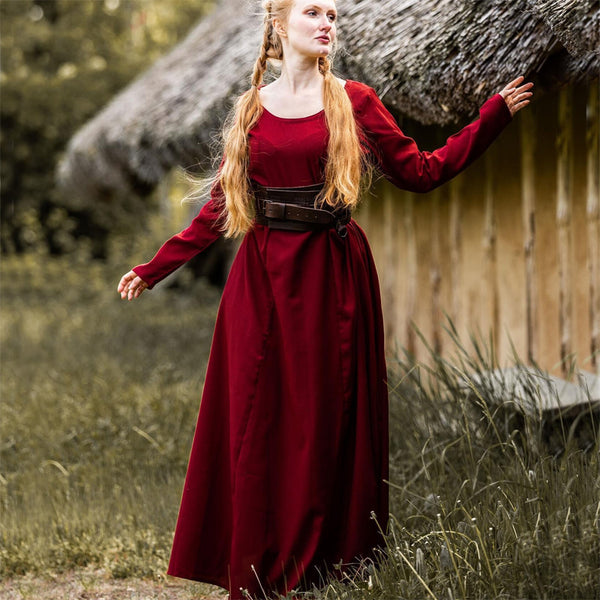 Red Round Neck Underdress - Cotton