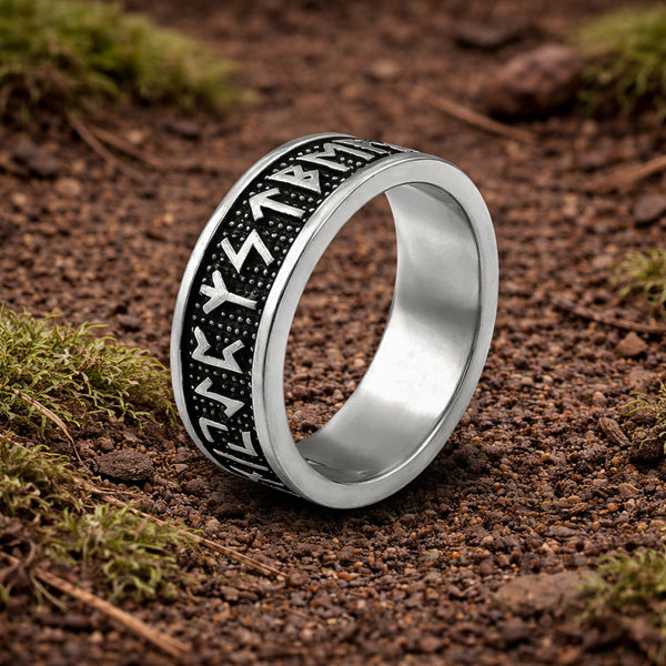 Runes Ring - Stainless Steel