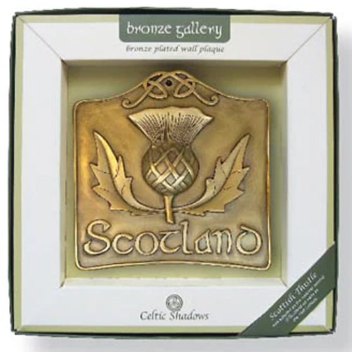 Scotland Thistle Wall Plaque - Bronze