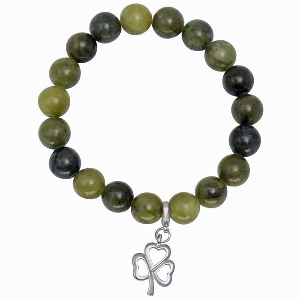 Marble Bracelet w/ Shamrock Charm