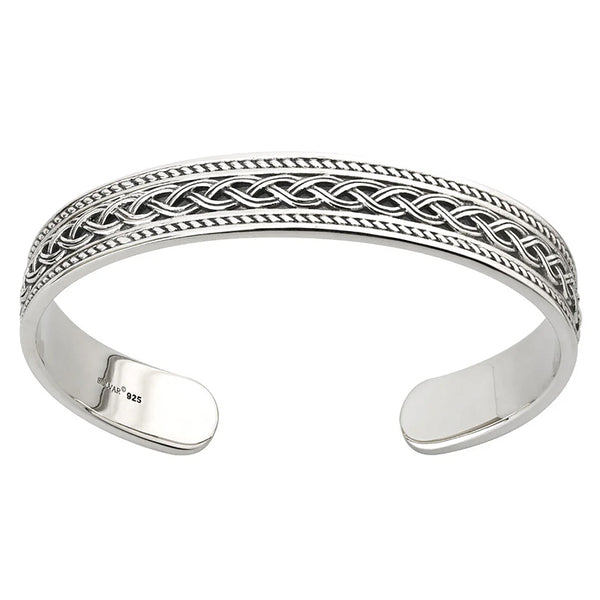 Heavy Sterling Silver Knotwork Bangle