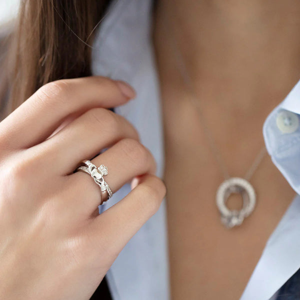Crossover Claddagh Ring