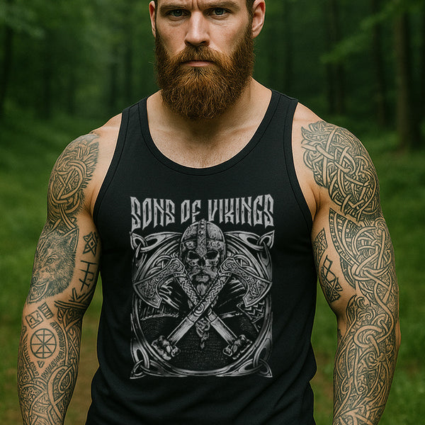 Skull and Axes Tank Top