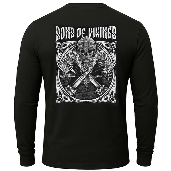 Skull and Axes Long Sleeve Shirt