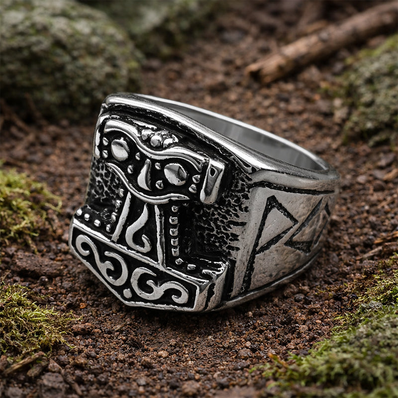 Stainless Steel Mjolnir Ring