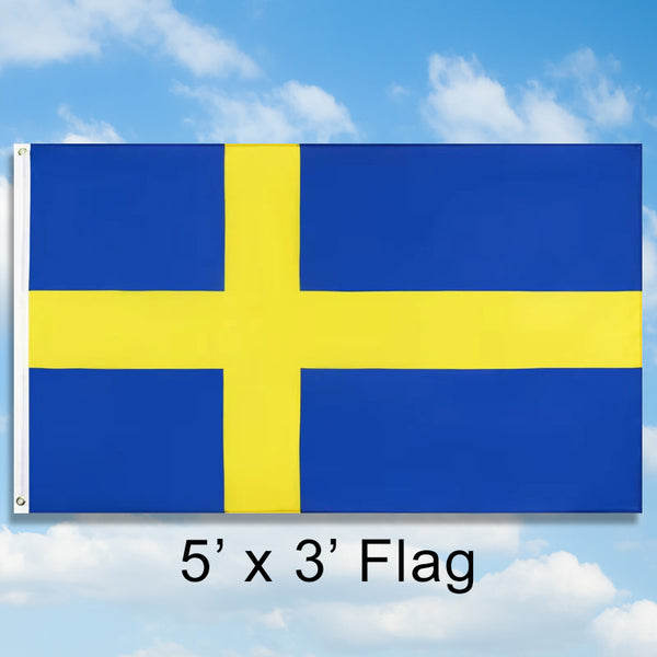 5' x 3' Swedish Flag