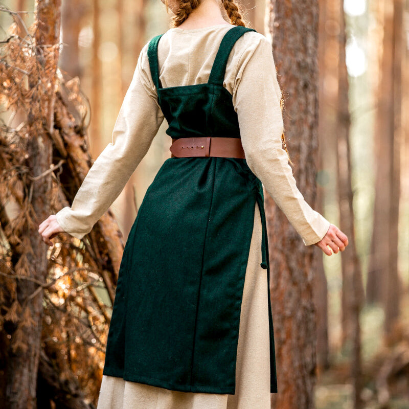 Green Apron OverDress - Wool Green Apron OverDress - Wool