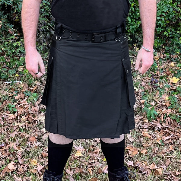 Black Utility Kilt