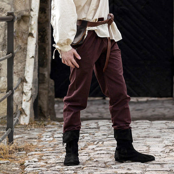 Dark Brown Medieval Pants - Cotton