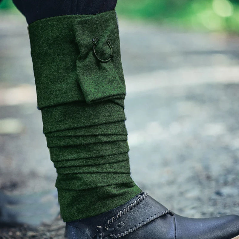 Green Leg Wraps - Wool