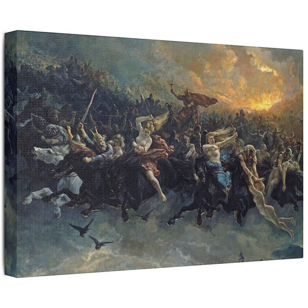The Wild Hunt of Odin - Canvas Art