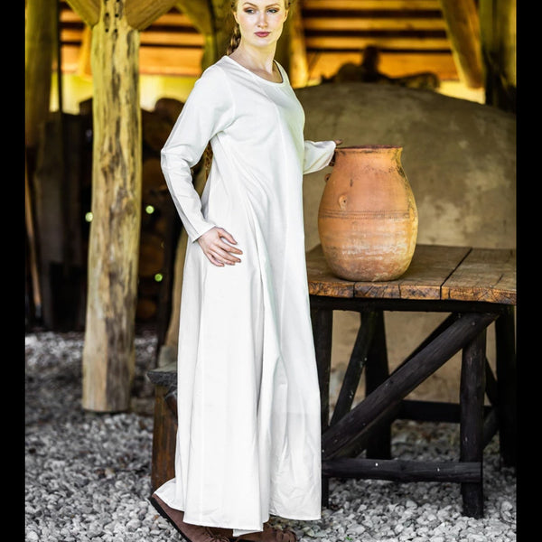 Natural Round Neck Underdress - Cotton