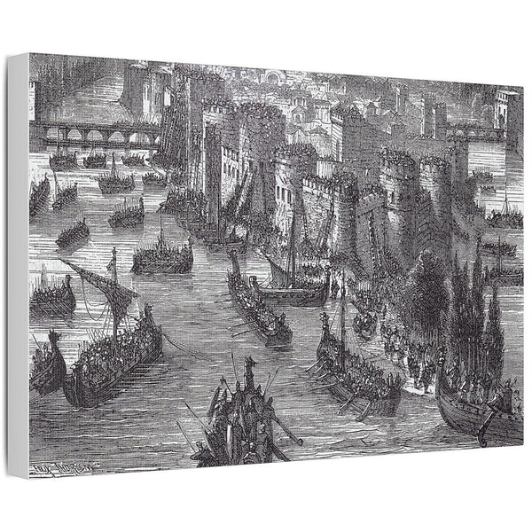 Viking Siege of Paris - Canvas Art
