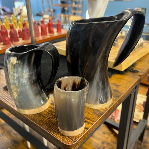 Horn Cups and Mugs - Three Sizes