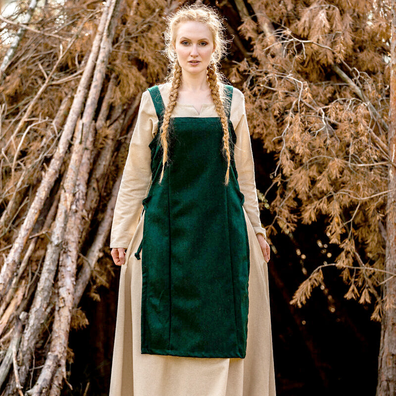 Green Apron OverDress - Wool Green Apron OverDress - Wool