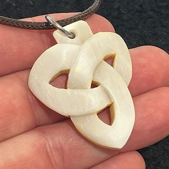Triquetra Pendant - Bone