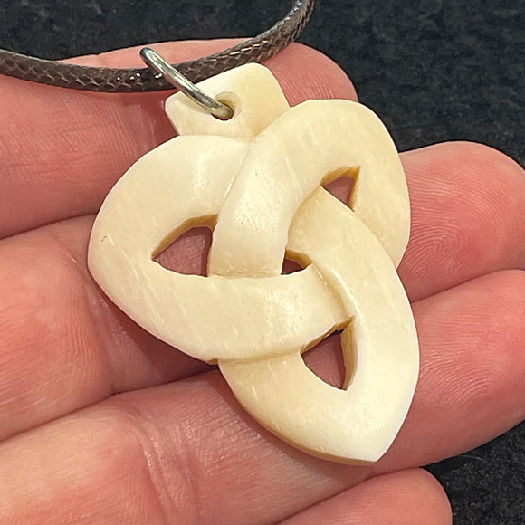Triquetra Pendant - Bone