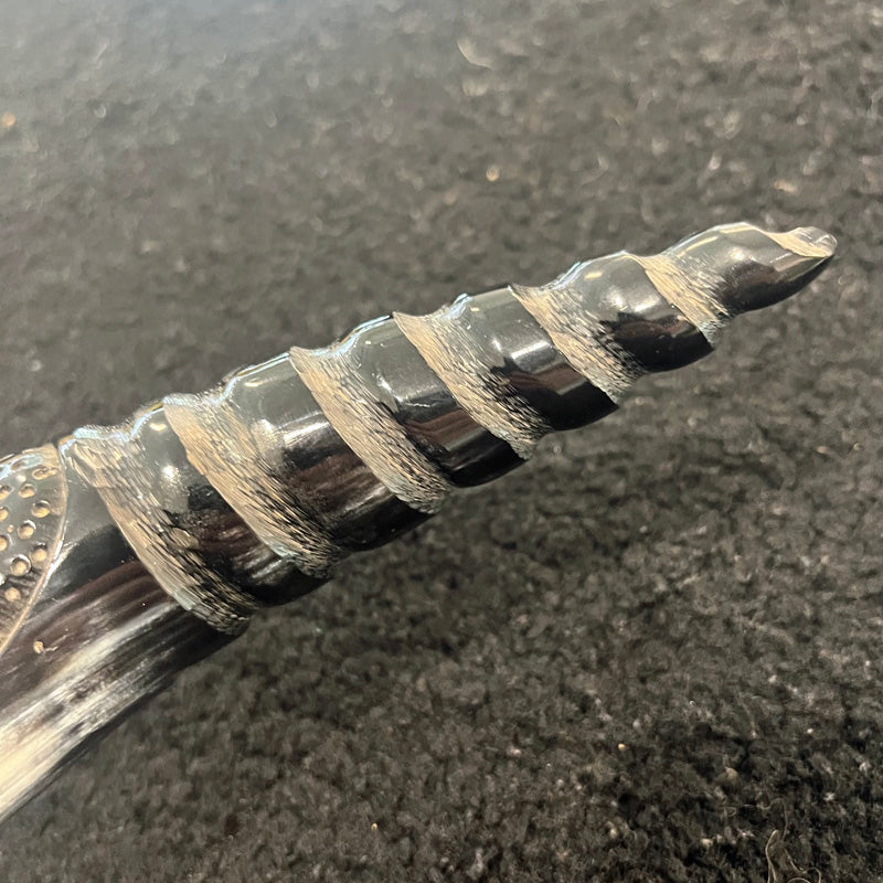 Hand Carved Viking Ship Drinking Horn